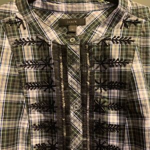 J Crew Plaid Button Up Shirt
